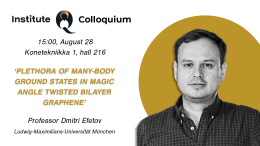 InstituteQ Colloquium: Dmitri Efetov of Ludwig-Maximilians-Universität München