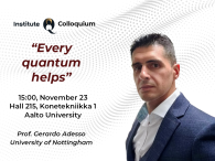 InstituteQ Colloquium: Gerardo Adesso