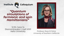 InstituteQ Colloquium: Prof. Rosa Di Felice