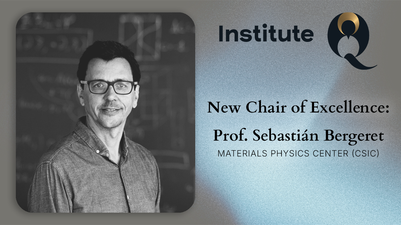Sebastián Bergeret selected as new InstituteQ Chair of Excellence, hosted at University of Jyväskylä